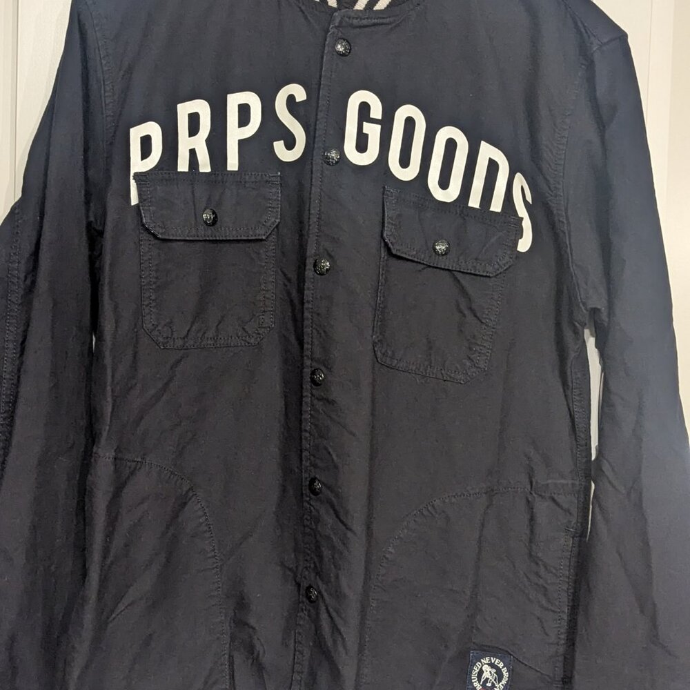 Mens PRPS Goods Pintle Black Shacket XL Japanese Denim Jacket Shirt Streetwear - Picture 7 of 8